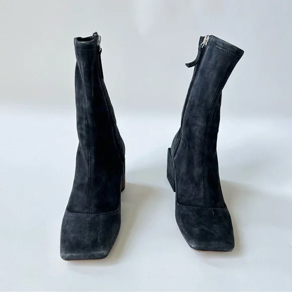 Jacquemus Rond Carré Gray Suede Ankle Boots size 36 - Picture 3 of 7